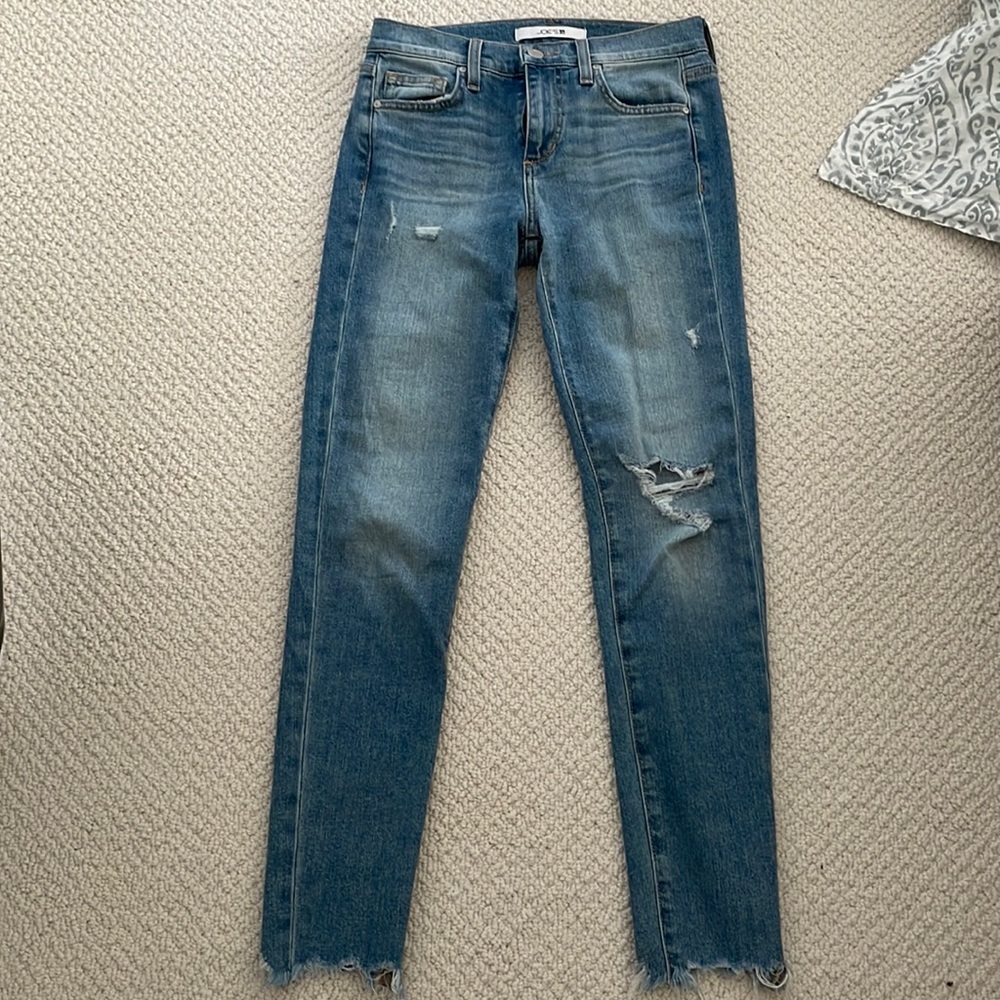 Joes frayed bottom jeans